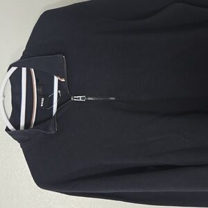 Boss | Navy Ribbed 1/4 Zip Sweater Size XXL NWOT